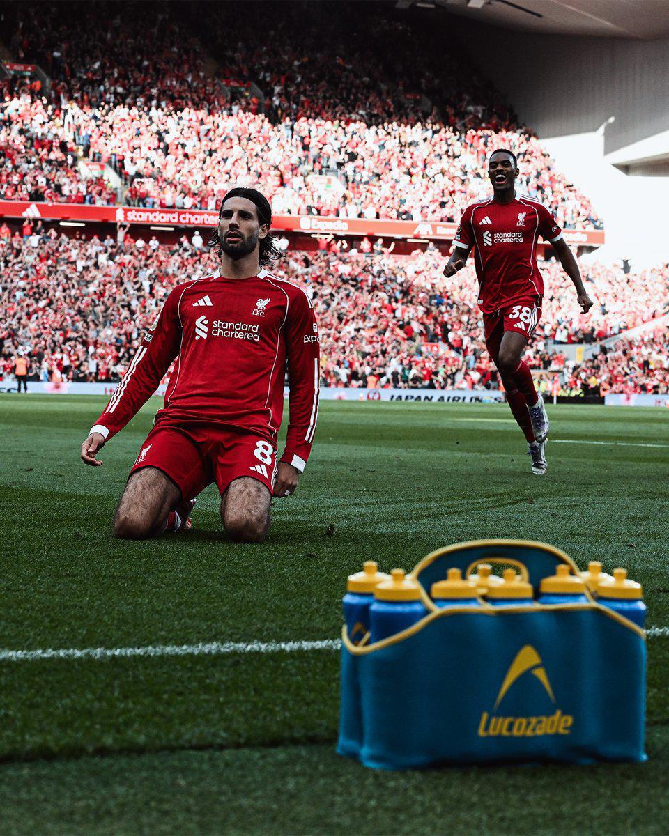 利物浦连续37场英超联赛取得进球，创英格兰顶级联赛历史记录